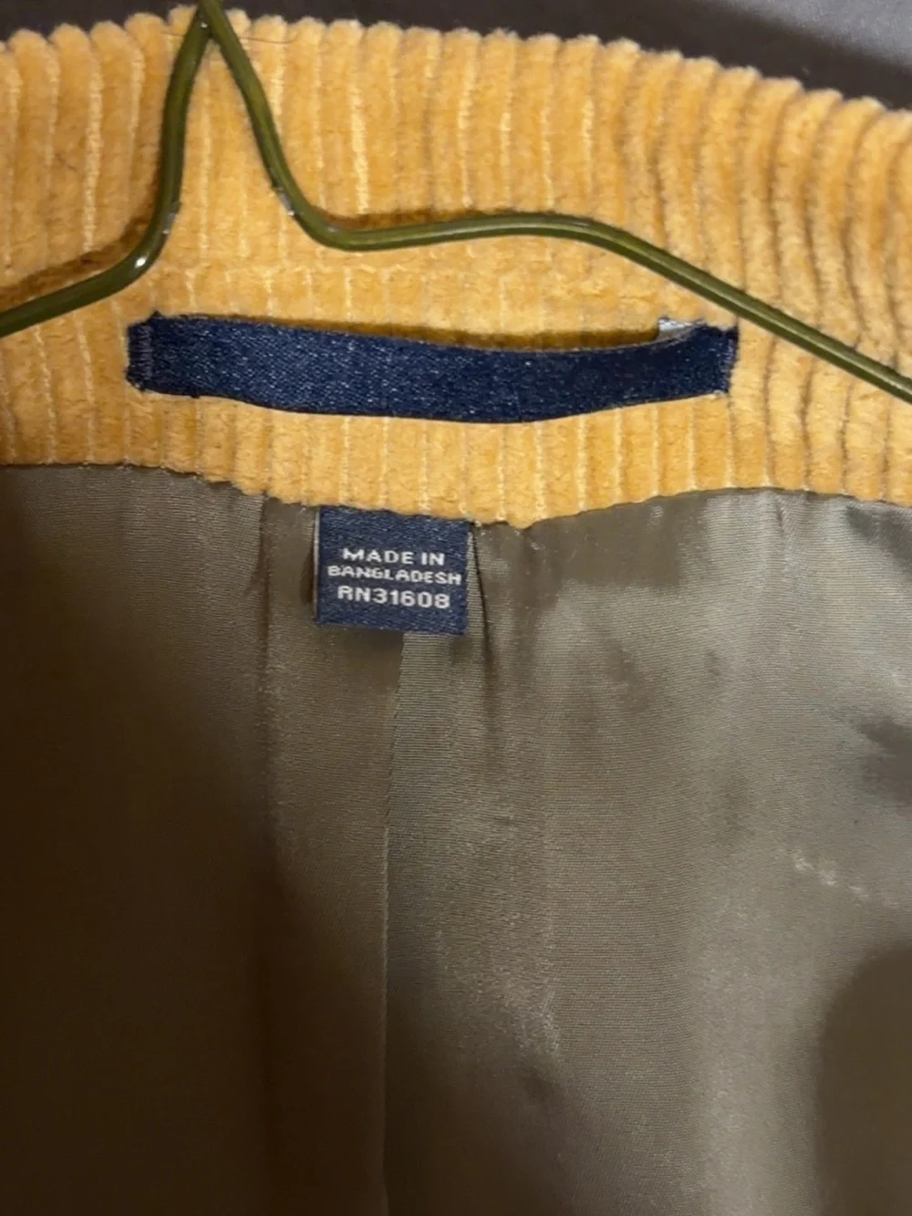 Jos. A. Bank Tan Camel Corduroy Two-Button Sport Coat